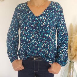 Blouse Léopard Marine