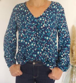 Blouse Léopard Marine