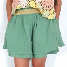 jupe short en gaze de coton