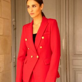 Veste Blazer rouge shirley