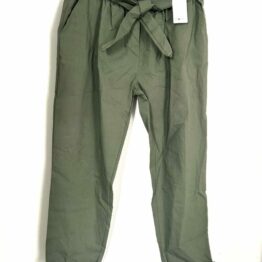 Pantalon magique avec ceinturon lacet kaki