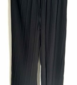 Pantalon plissé fluide noir