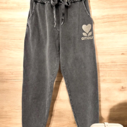 Jogg Pant AMOUR noir délavé