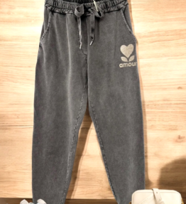 Jogg Pant AMOUR noir délavé