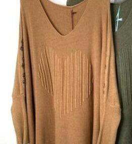 Pull doux Rosalie camel