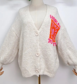 Cardigan White le soleil